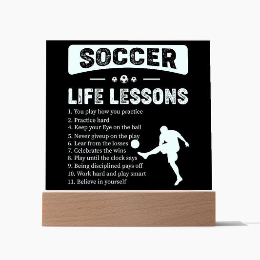 Almost Sold Out - Soccer Life Lessons - Acrylic Plaque With Stand