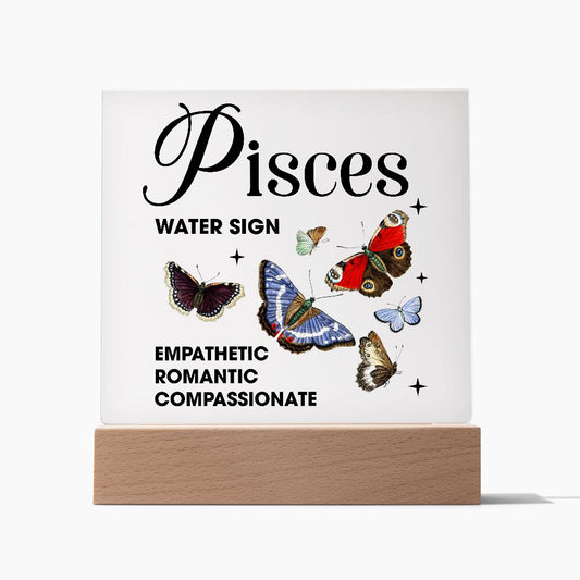 Almost Sold Out - Pisces - Zodiac  Acrylic Plaque