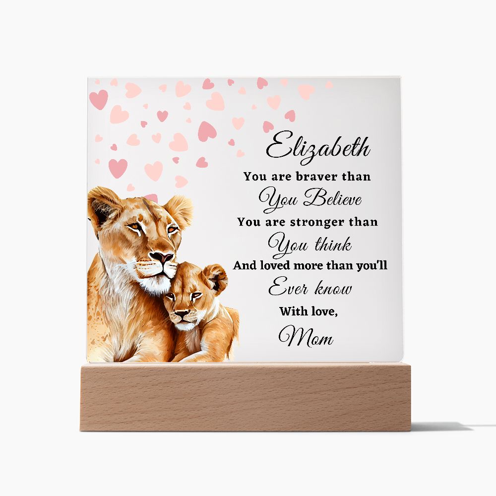 [Almost Sold Out] To My Daughter - Lion - Acrylic Plaque