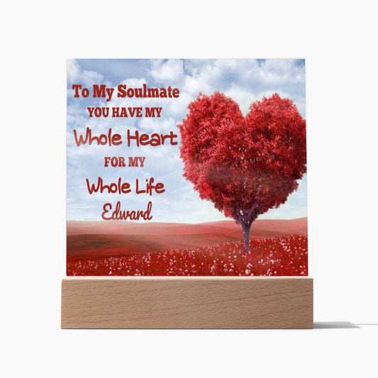 Almost Sold Out - Soulmate Love from Husband - Acrylic Plaque with Stand