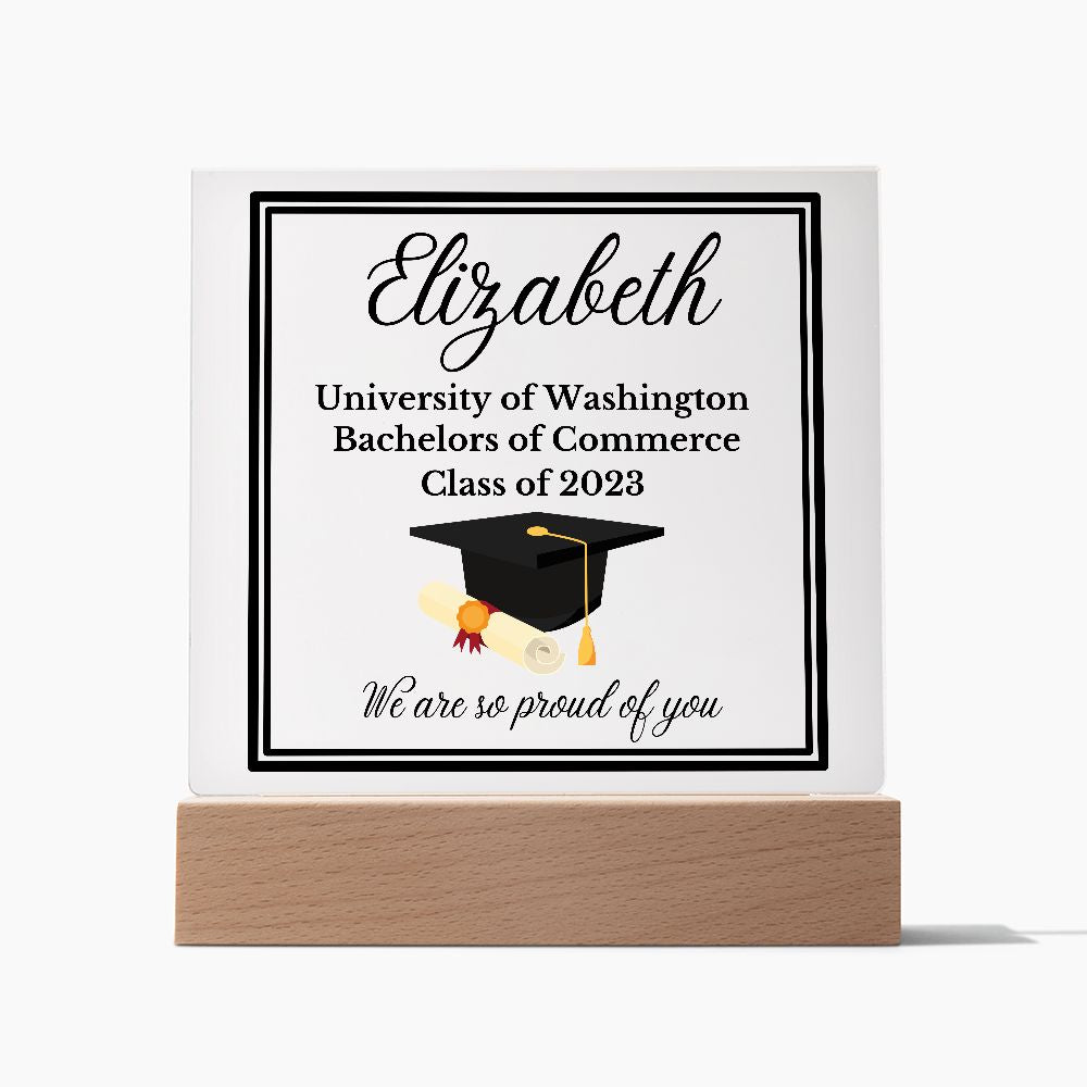 [Almost Sold Out] Personalized Graduation Acrylic Plaque