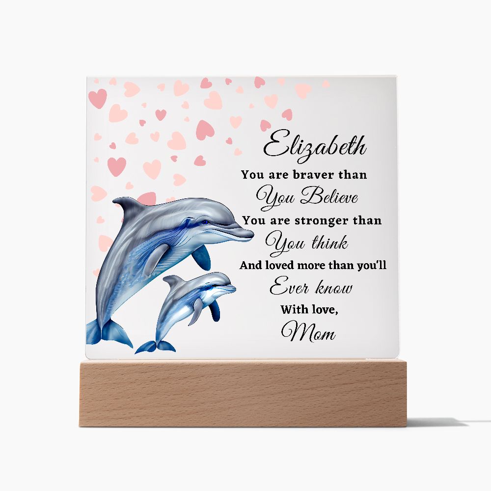 [Almost Sold Out] To My Daughter - Dolphins - Acrylic Plaque