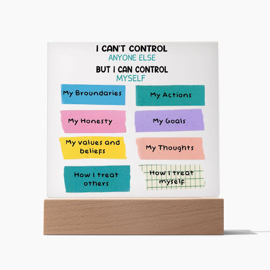 Almost Sold Out - Things I Can Control - Acrylic Plaque With Stand