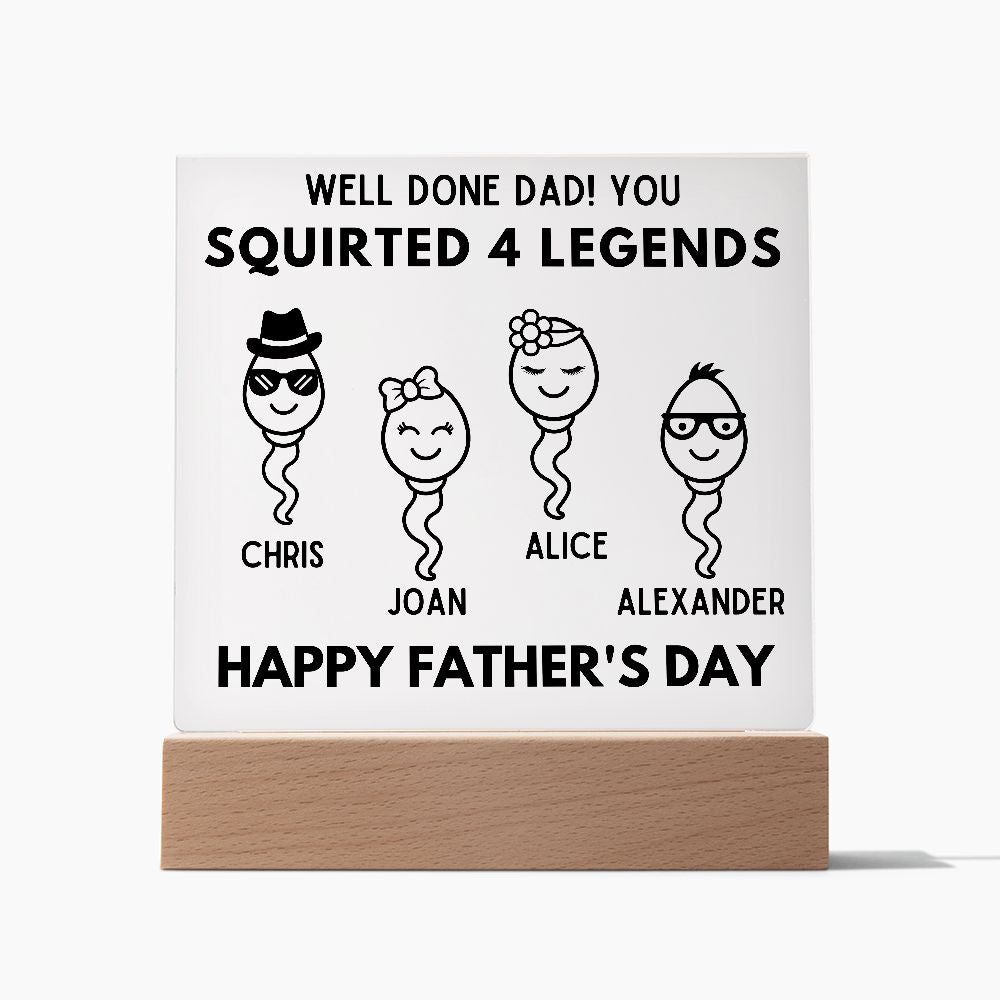 [Almost Sold Out] Well Done Dad! - Personalized Father's Day Acrylic Plaque