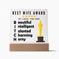 [Almost Sold Out] Best Wife Award - Acrylic Plaque with Stand