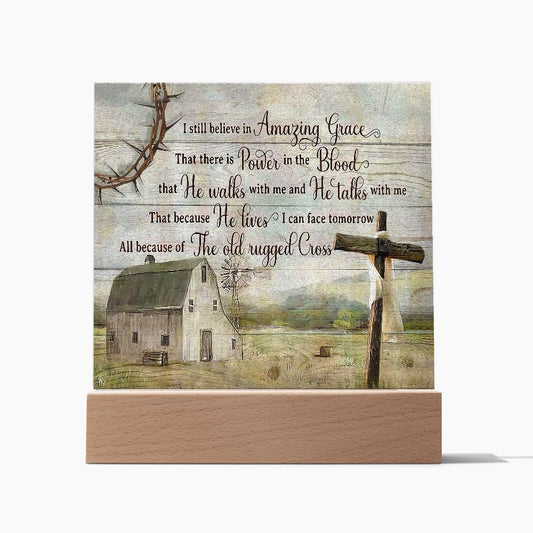 Almost Sold Out - Amazing Grace - Acrylic Plaque With Stand