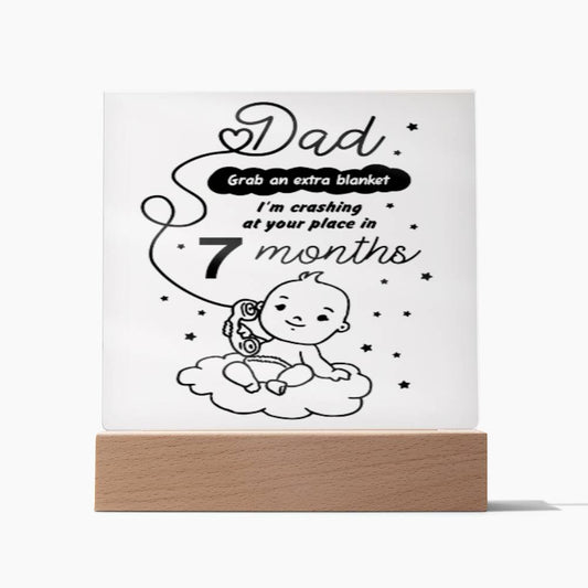 Almost Sold Out - Dad I will be Crashing At Your Place - Acrylic Plaque With Stand