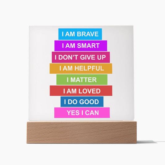 Almost Sold Out - Daily Affirmations - Acrylic Plaque with Stand