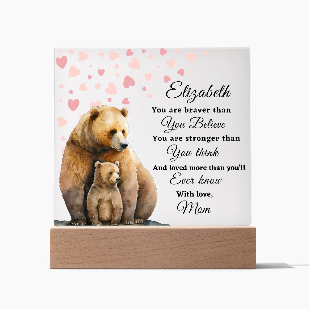 [Almost Sold Out] To My Daughter - Bear - Acrylic Plaque