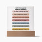 Almost Sold Out - Ways To Challenge Negative Thoughts - Acrylic Plaque With Stand
