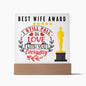 [Almost Sold Out] Best Wife Award - In Love With You Everyday - Acrylic Plaque with Stand