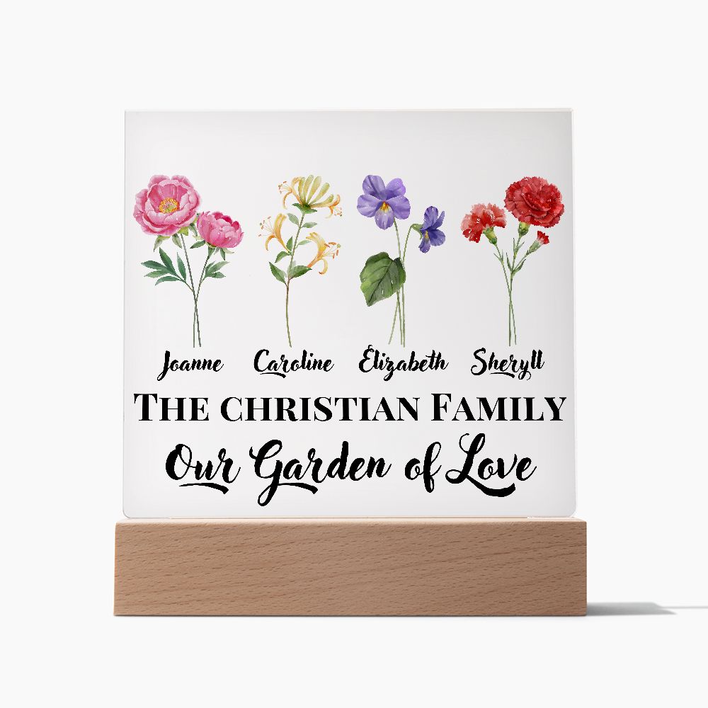 [Almost Sold Out] Personalized Garden Of Love Acrylic Plaque