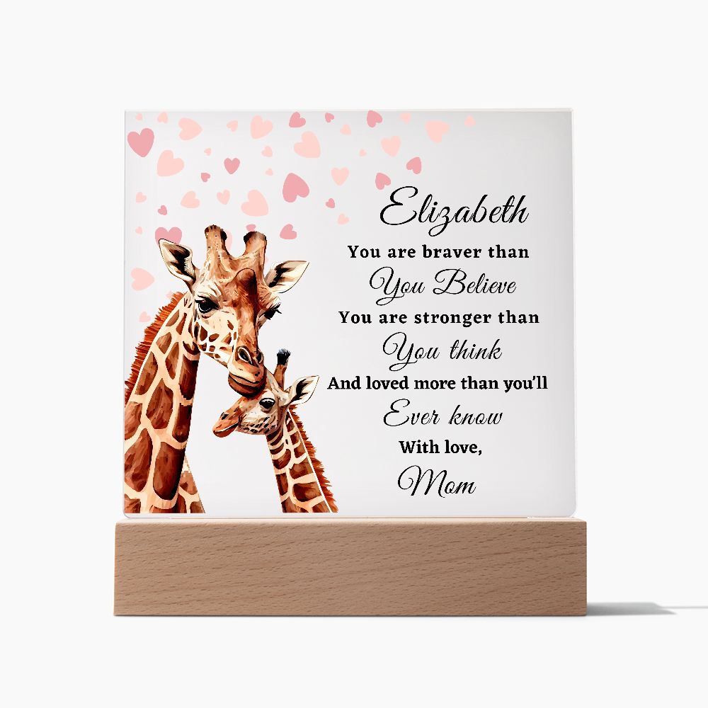 [Almost Sold Out] To My Daughter - Giraffe - Acrylic Plaque