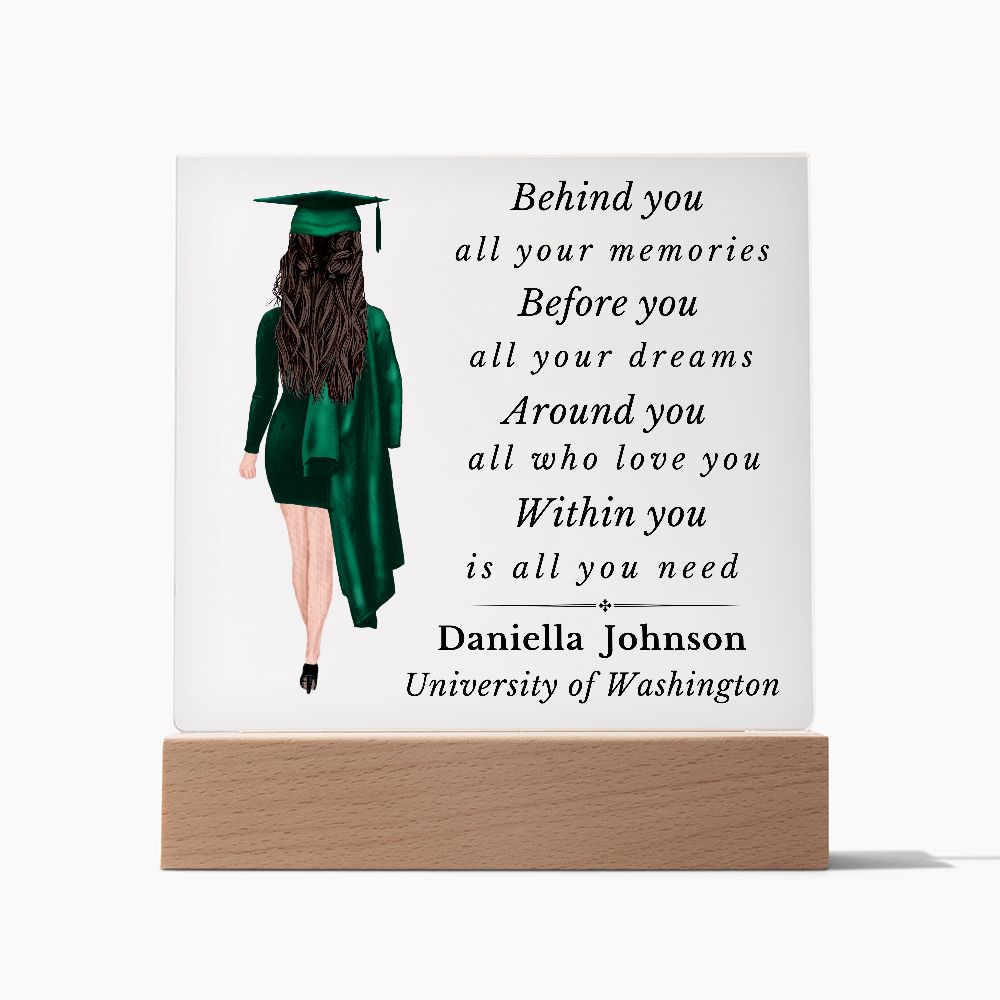 Personalized Graduation Plaque - Before You - All Your Dreams