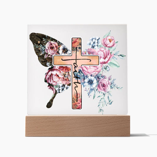 Almost Sold Out - Butterfly Faith - Acrylic Plaque with Stand