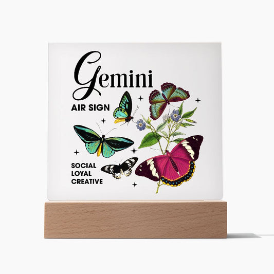 [Almost Sold Out] Gemini - Zodiac Acrylic Plaque with Stand