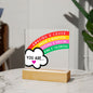 [Almost Sold Out] Kids Positive Daily Affirmations Rainbow Acrylic Plaque