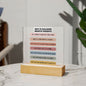 Almost Sold Out - Ways To Challenge Negative Thoughts - Acrylic Plaque With Stand