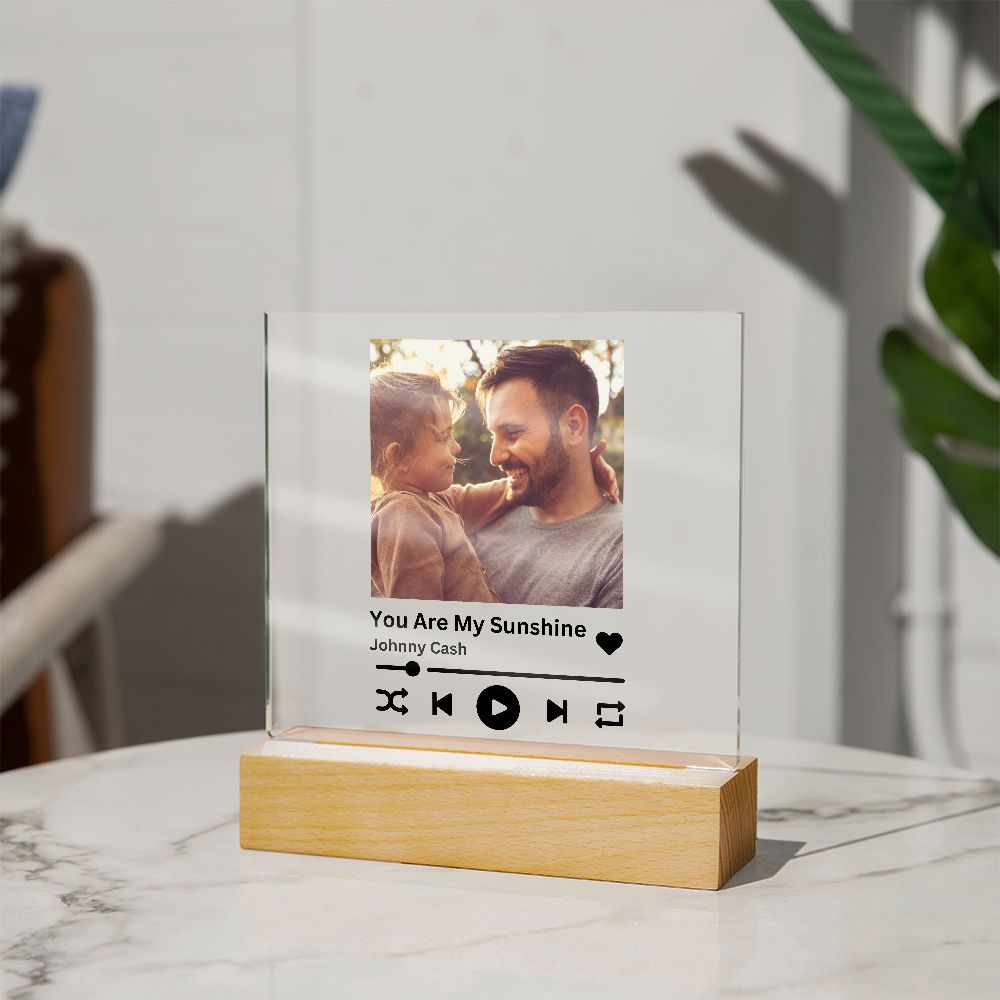 [Almost Sold Out] Personalized Father and Child Music Acrylic Plaque