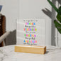 Almost Sold Out - Daily Affirmations - Acrylic Plaque with Stand