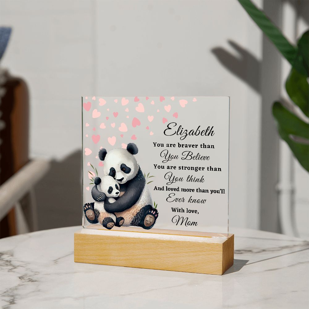 [Almost Sold Out] To My Daughter - Panda - Acrylic Plaque