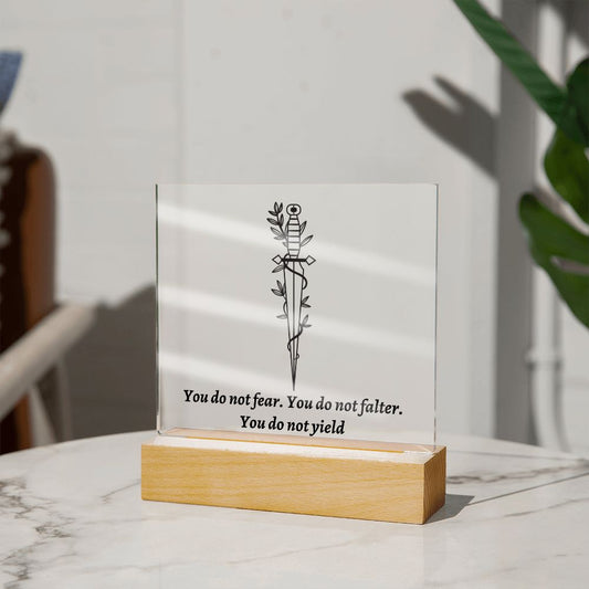 [Almost Sold Out] Sword Acrylic Square Plaque