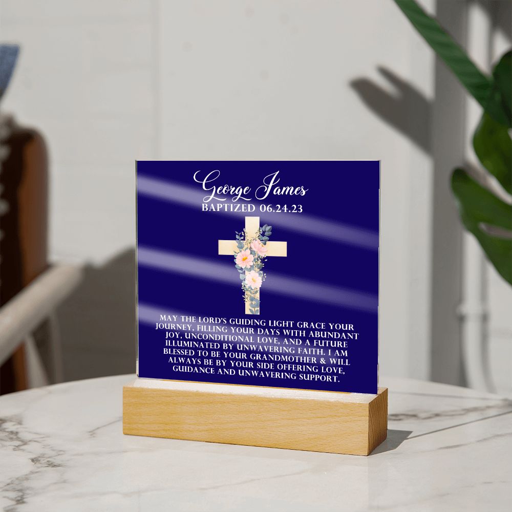 [Almost Sold Out] Personalized Baptism Acrylic Plaque