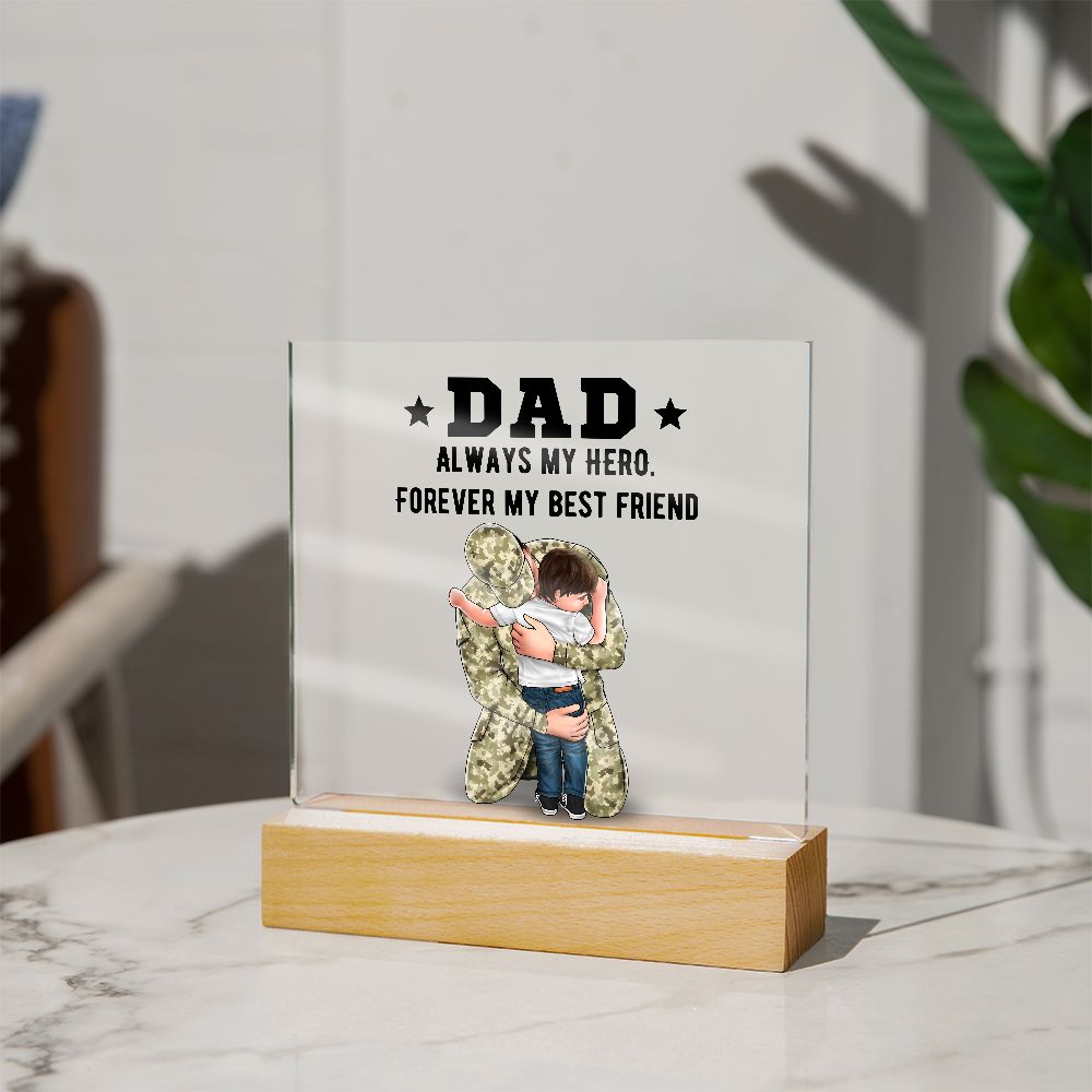 [Almost Sold Out] Personalized Military / Army / Navy Acrylic Plaque