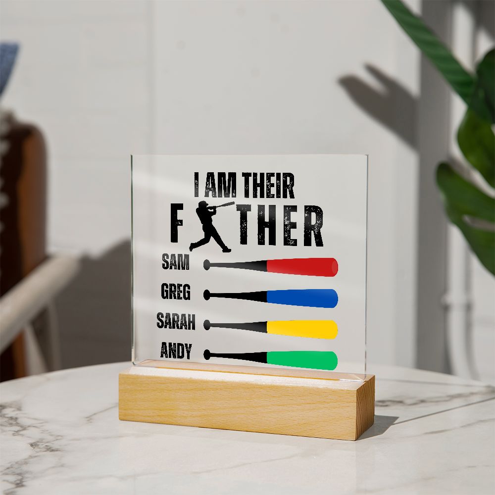 [Almost Sold Out] Baseball Personalized Father's Acrylic Plaque