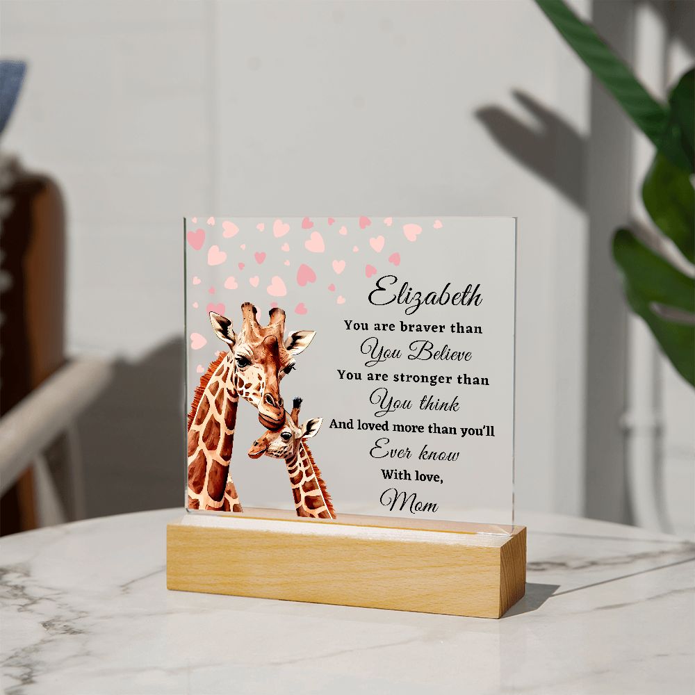 [Almost Sold Out] To My Daughter - Giraffe - Acrylic Plaque