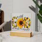 Almost Sold Out - With God All Things Are Possible - Acrylic Plaque with Stand