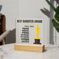 [Almost Sold Out] Best Daughter Award - Acrylic Plaque with Stand