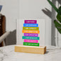 Almost Sold Out - Daily Affirmations - Acrylic Plaque with Stand