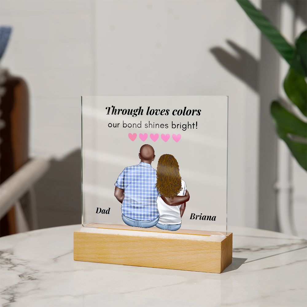 [Almost Sold Out] Through Loves Colors - Personalized Father's Day Acrylic Plaque