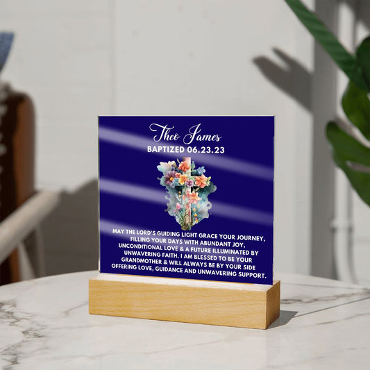 [Almost Sold Out] Personalized Baptism Acrylic Plaque From Grandmother