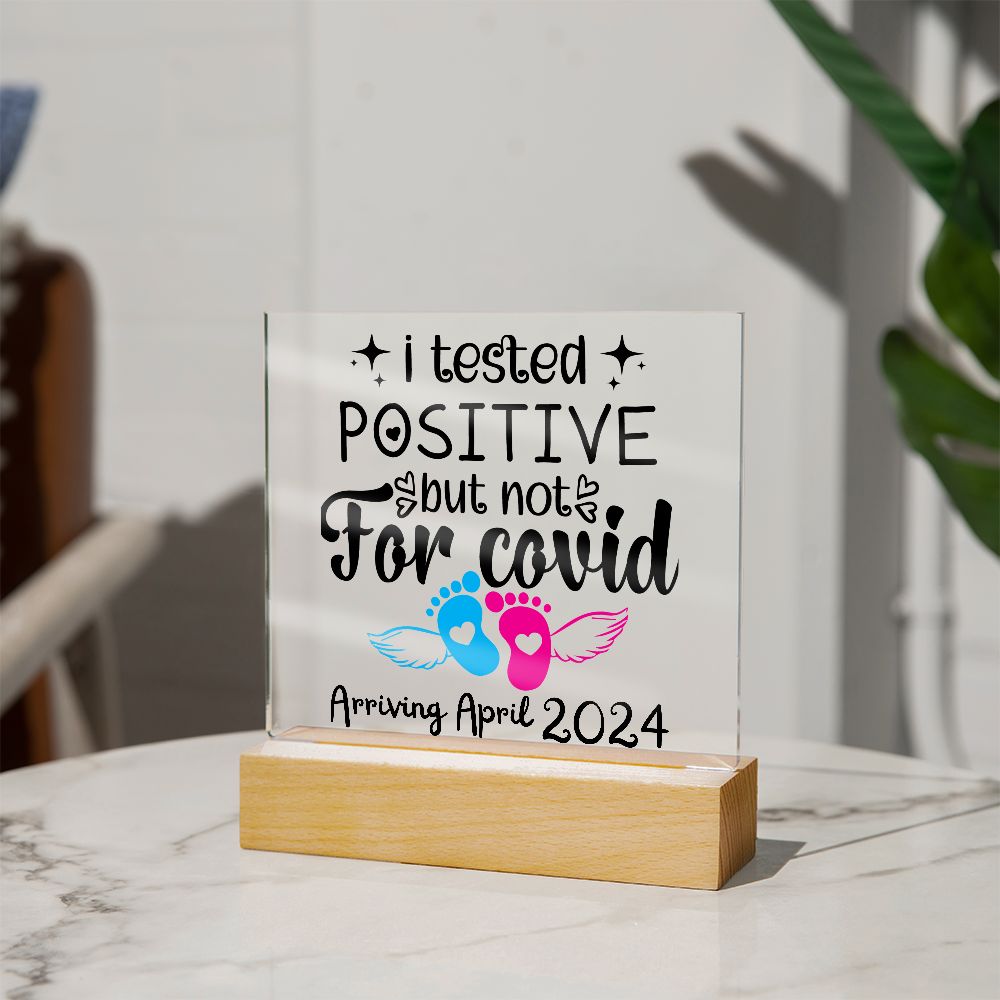 [Almost Sold Out] Personalized Pregnancy Announcement Acrylic Plaque