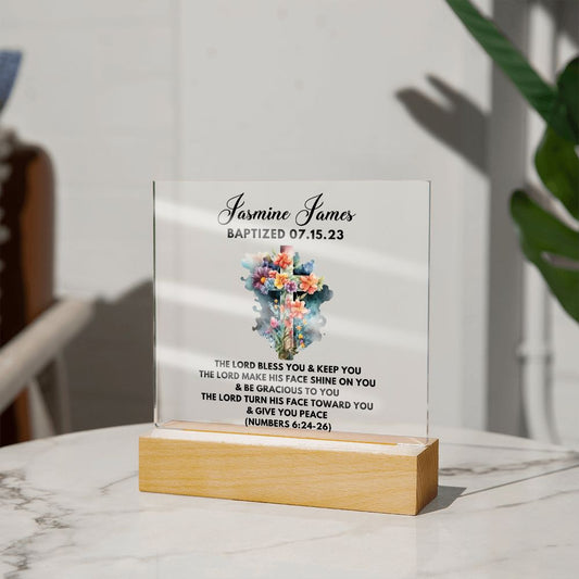 [Almost Sold Out] Personalized Baptism Acrylic Plaque For Loved Ones