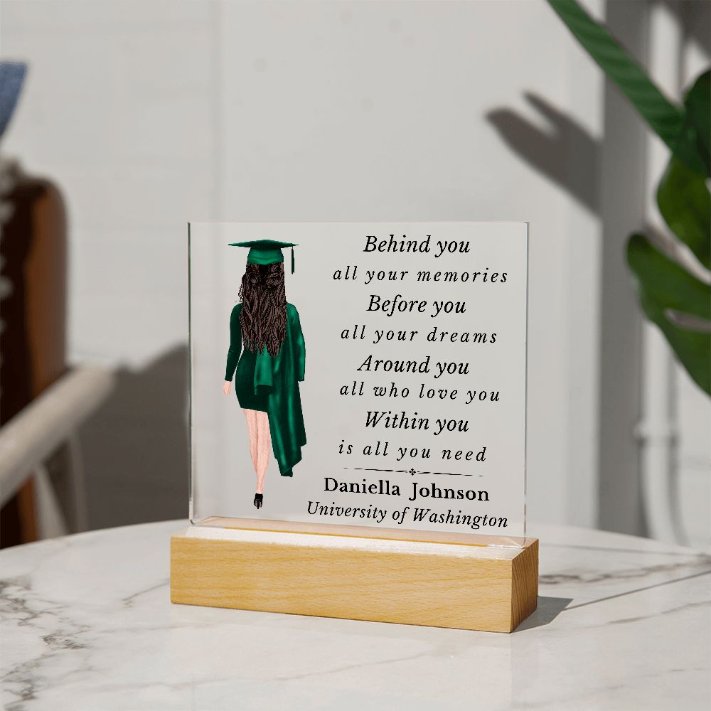 Personalized Graduation Plaque - Before You - All Your Dreams
