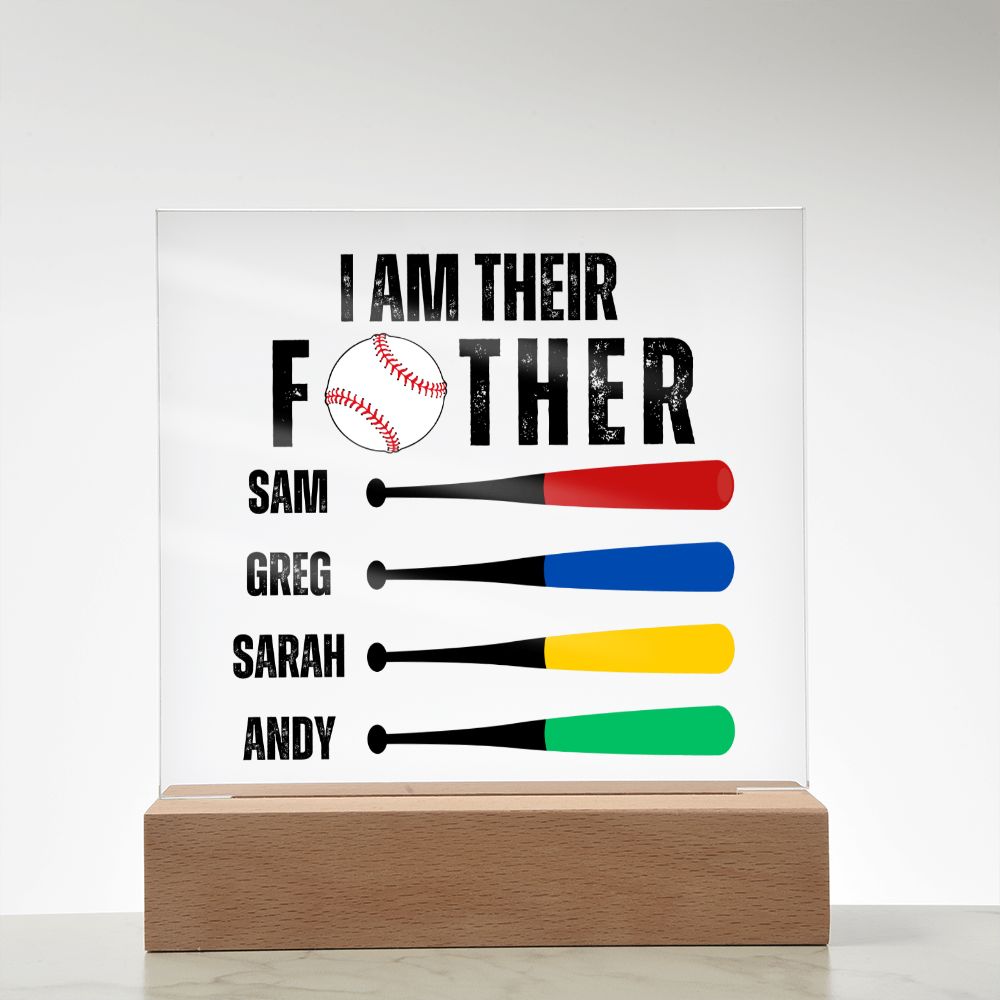 [Almost Sold Out] Personalized Baseball Father's Day Acrylic Plaque