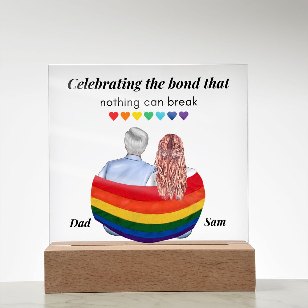[Almost Sold Out] Personalized Father's Day Acrylic Plaque - Celebrating The Bond That Nothing Can Break
