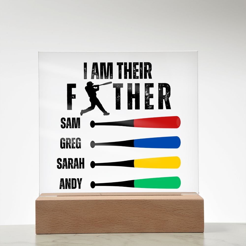 [Almost Sold Out] Baseball Personalized Father's Acrylic Plaque