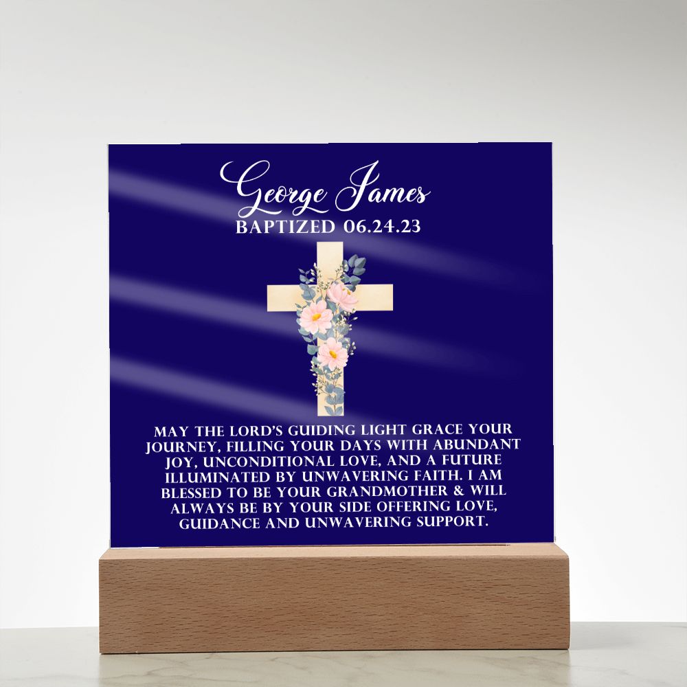 [Almost Sold Out] Personalized Baptism Acrylic Plaque