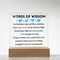 [Almost Sold Out] Words of Wisdom - Acrylic Square Plaque