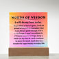 [Almost Sold Out] Words of Wisdom - Pink Gradient Acrylic Plaque
