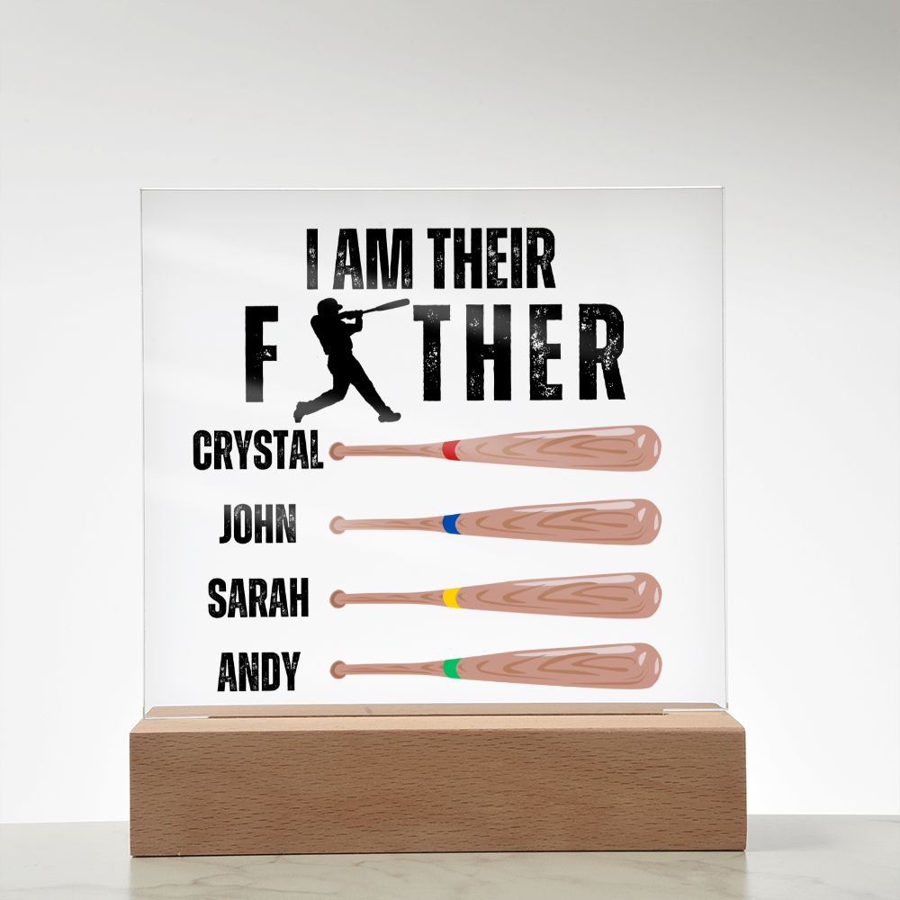 [Almost Sold Out] Custom Baseball Father's Acrylic Plaque