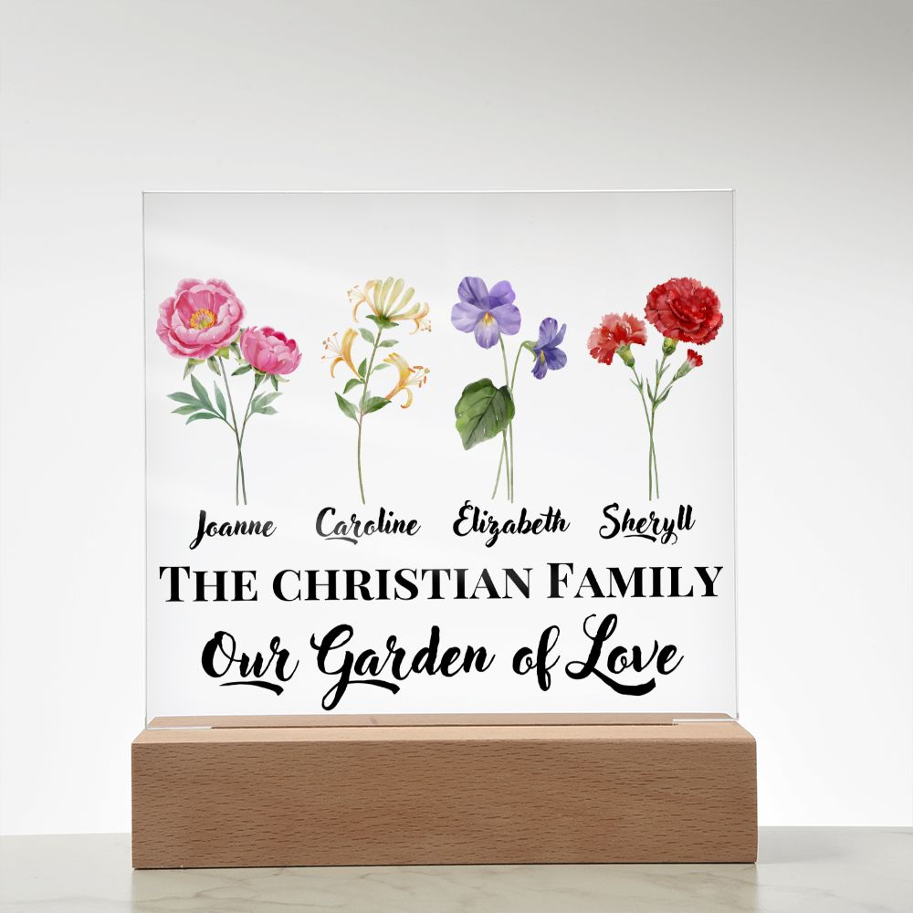 [Almost Sold Out] Personalized Garden Of Love Acrylic Plaque