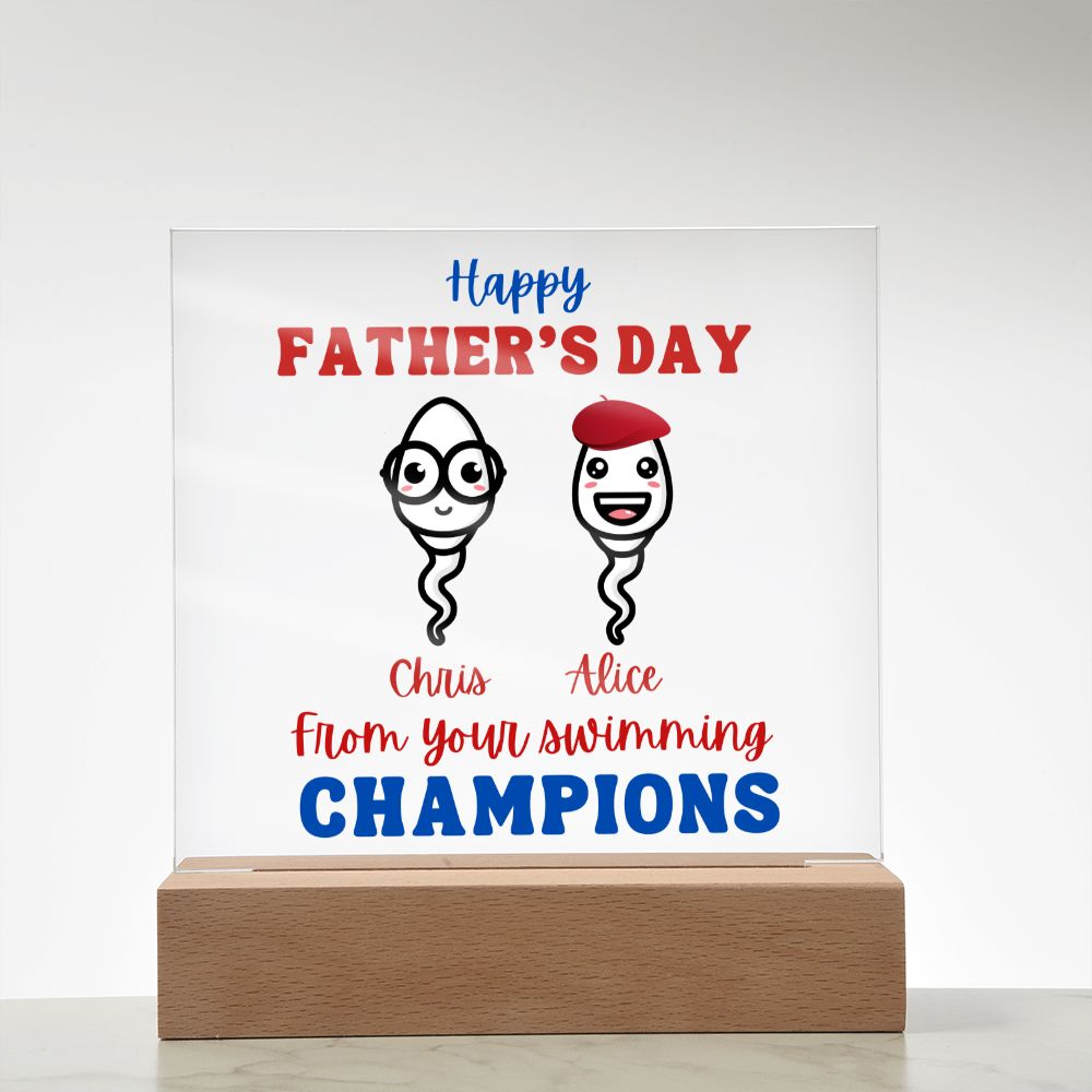 [Almost Sold Out] Personalized From Your Swimming Champions - Acrylic Plaque