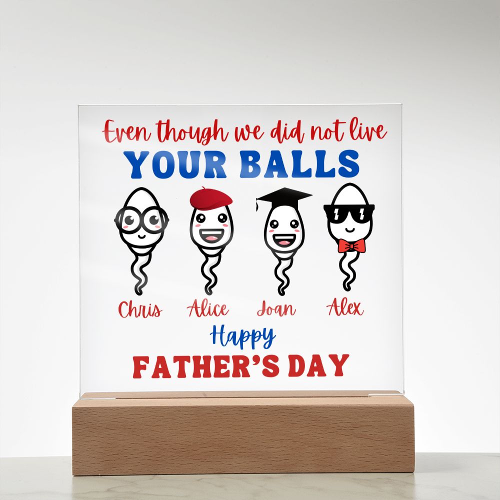 [Almost Sold Out] Bonus Dad / Step Dad Personalized Father's Day Acrylic Plaque