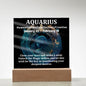[Almost Sold Out] Aquarius Acrylic Square Plaque