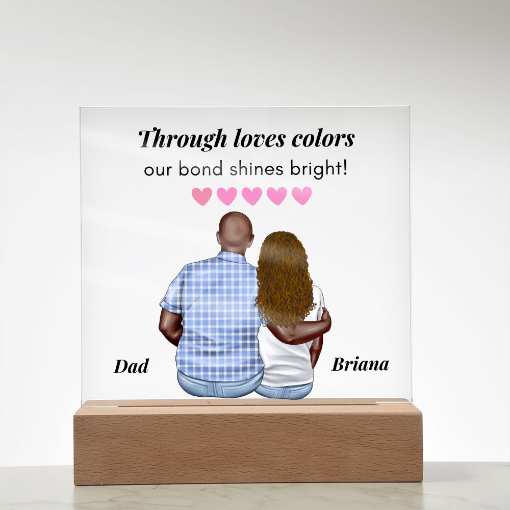 [Almost Sold Out] Through Loves Colors - Personalized Father's Day Acrylic Plaque